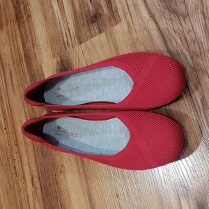 Clarks Cloudsteppers Carly Wish Red flats, size 10, New in Box